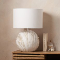 Pacific Viejo Grey Stone Effect Ceramic Table Lamp
