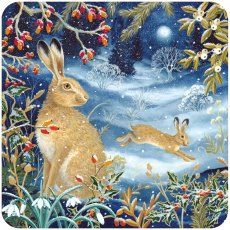 Otter House RSPB Moonlit Snow Fun Large Xmas Cards Otter House RSPB Moonlit Snow Fun Large Xmas Cards