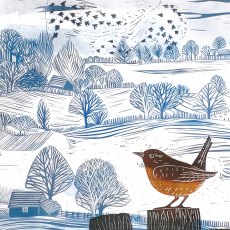 Otter House RSPB Winter Lookout Small Xmas Cards Otter House RSPB Winter Lookout Small Xmas Cards