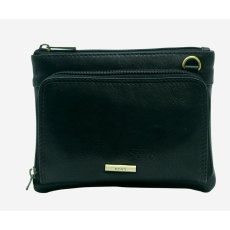 Nova Leathers Black Small Organiser Pocket Bag