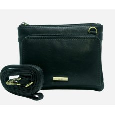 Nova Leathers Black Small Organiser Pocket Bag
