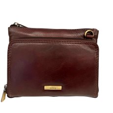 Nova Leathers Dark Brown Small Organiser Pocket Bag Nova Leathers Dark Brown Small Organiser Pocket Bag
