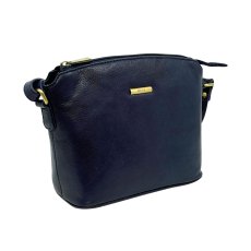 Nova Leathers Navy Dome Bag