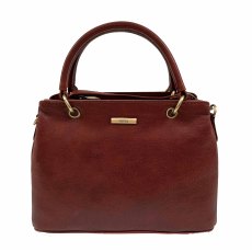 Nova Leathers Cognac Goat Leather Grab Bag