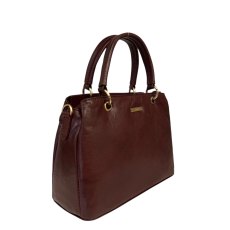 Nova Leathers Dark Brown Goat Leather Grab Bag