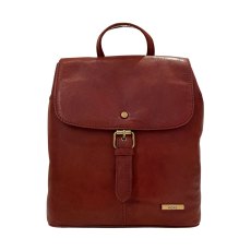 Nova Leathers Cognac Buckle Detail Backpack Nova Leathers Cognac Buckle Detail Backpack