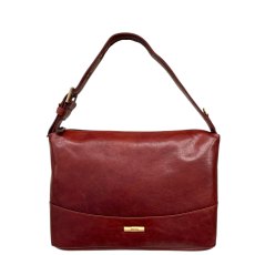 Nova Leathers Cognac Short Handle Shoulder Bag