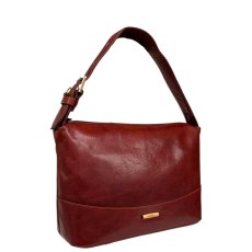 Nova Leathers Cognac Short Handle Shoulder Bag