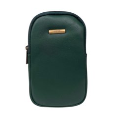 Nova Leathers Bottle Green Twin Zip Top Phone Bag Nova Leathers Bottle Green Twin Zip Top Phone Bag