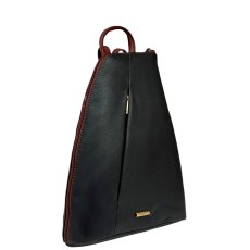 Nova Leathers Black Tan Pyramid Backpack Nova Leathers Black Tan Pyramid Backpack