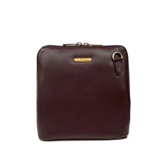 Nova Leathers Hot Chocolate Small Dome Bag Nova Leathers Hot Chocolate Small Dome Bag