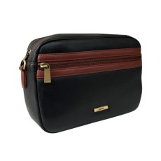Nova Leathers Black Tan Camera Bag Nova Leathers Black Tan Camera Bag