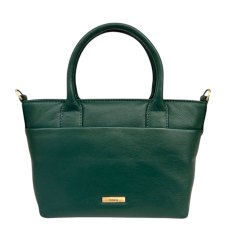 Nova Leathers Bottle Green Small Grab Bag