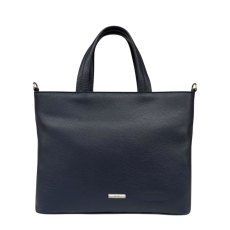 Nova Leathers Navy Medium Square Grab Bag Nova Leathers Navy Medium Square Grab Bag