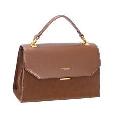 David Jones Red Mud Half Flap Top Handle Grab Bag David Jones Red Mud Half Flap Top Handle Grab Bag