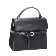 David Jones Black Flap Top Handle Grab Bag David Jones Black Flap Top Handle Grab Bag