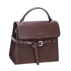 David Jones Sandalwood Brown Flap Top Handle Grab Bag David Jones Sandalwood Brown Flap Top Handle Grab Bag