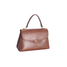 David Jones Red Mud Leather Effect Top Handle Bag David Jones Red Mud Leather Effect Top Handle Bag