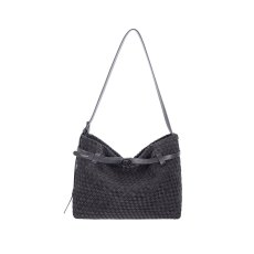 David Jones Black Weave Long Shoulder Bag David Jones Black Weave Long Shoulder Bag