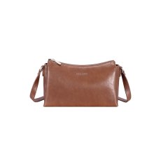 David Jones Red Mud Leather Effect Triple Shoulder Bag David Jones Red Mud Leather Effect Triple Shoulder Bag