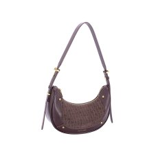David Jones Hot Chocolate Small Monogram Scoop Shoulder Bag David Jones Hot Chocolate Small Monogram Scoop Shoulder Bag