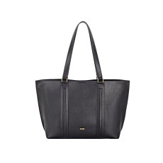 David Jones Black Structured Shopper