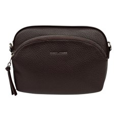 David Jones Hot Chocolate Twin Pocket Crossbody Bag David Jones Hot Chocolate Twin Pocket Crossbody Bag
