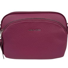 David Jones Mulberry Twin Pocket Crossbody Bag David Jones Mulberry Twin Pocket Crossbody Bag