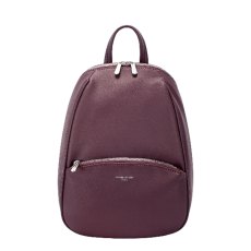 David Jones Dark Bordeaux Rounded Backpack