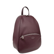 David Jones Dark Bordeaux Rounded Backpack