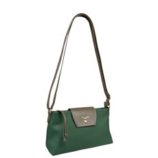 David Jones Empire Green Small Tab Over Shoulder Bag David Jones Empire Green Small Tab Over Shoulder Bag