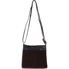 Ashwood Leather Crossbody Bag Brown Suede