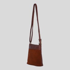 Ashwood Leather Crossbody Bag Tan Suede
