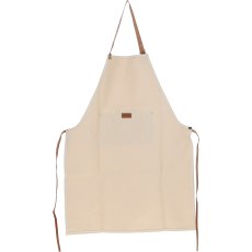 Ashwood Leather Fenland Canvas & Leather Apron Tan Cream Ashwood Leather Fenland Canvas & Leather Apron Tan Cream