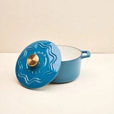 Judge Cast Iron 20cm Casserole Blue Judge Cast Iron 20cm Casserole Blue
