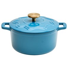Judge Cast Iron 20cm Casserole Blue Judge Cast Iron 20cm Casserole Blue