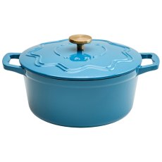Judge Cast Iron 26cm Casserole Blue Judge Cast Iron 26cm Casserole Blue