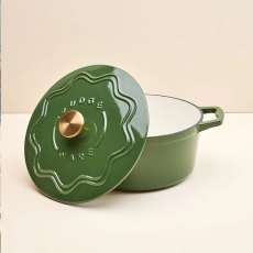 Judge Cast Iron 26cm Casserole Green Judge Cast Iron 26cm Casserole Green