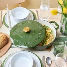 Judge Cast Iron 28cm Shallow Casserole Green