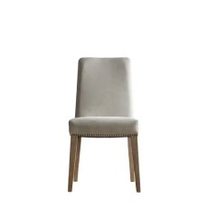 Rex Dining Chair Pair in Cement Linen Rex Dining Chair Pair in Cement Linen