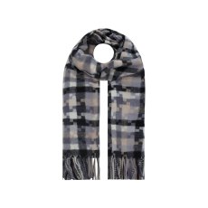 A & B Puzzle Print Wool Mix Scarf Assorted A & B Puzzle Print Wool Mix Scarf Assorted