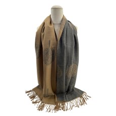 A & B Mulberry Tree Print Wool Mix Scarf Assorted A & B Mulberry Tree Print Wool Mix Scarf Assorted