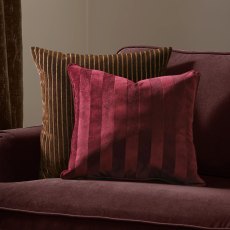 Paoletti Regency Stripe Cushion Burgundy Paoletti Regency Stripe Cushion Burgundy