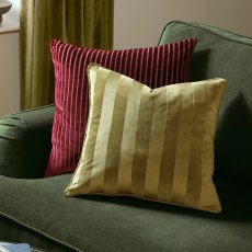 Paoletti Regency Stripe Cushion Olive