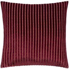 Paoletti Savoy Stripe Cushion Burgundy