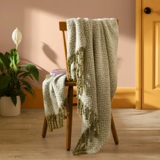 Furn Tweedie Throw Green Furn Tweedie Throw Green