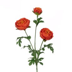 Floralsilk Orange Ranunculus Spray