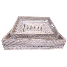 Lows Artisan Weave Decorative Rectangular Tray