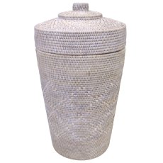 Lows Artisan Weave Round Laundry Basket