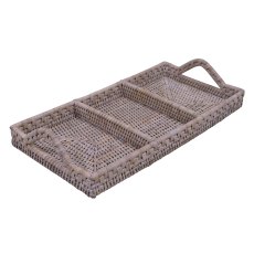 Lows Artisan Weave Tray With Compartments Lows Artisan Weave Tray With Compartments